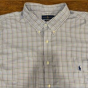 Polo Ralph Lauren Multicolor Check Casual Performance Button Down Shirt Men 4XLT